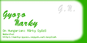 gyozo marky business card